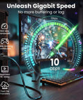 Outdoor Cat6 Ethernet Cable 250ft 23AWG Pure Copper FTP Shielded Direct Burial In Ground waterproof, connected to gaming PC for fast speed