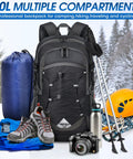 40L Packable Hiking Backpack For Men And Women Lightweight Waterproof Daypack With Large Capacity, Multiple Compartments, Wet Pocket