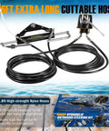 Upgrade Your Boat With A 150HP Hydraulic Outboard Steering Kit For Boats Featuring coiled 26 Ft PU hoses and pump