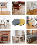 10 images showing furniture on various floors with 12 Pack 2 Inch Teflon Furniture Glide Pads Self Stick Sliders For Carpet Tile Hardwood Floors Ground Protector Round Shape Move Heavy Furniture With Ease Keeps Floors Scratch Free in center