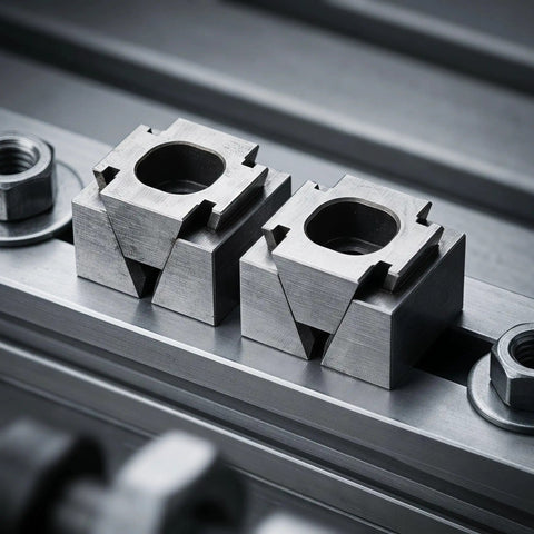 Super Solid 2pcs Metal Wedge Expansion Clamps With M6 Screw For CNC Machining Fixture Table Stops and Adjustable Machine Workholding.