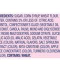 Ingredients list for Ropes Candy Twisted Rainbow Punch Flavor Soft And Chewy 9 Oz Pack