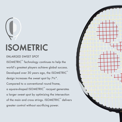 Muscle Power 29 Carbon Graphite Badminton Racket With Full Racket Cover For Intermediate Players with isometric head and sweet spot.