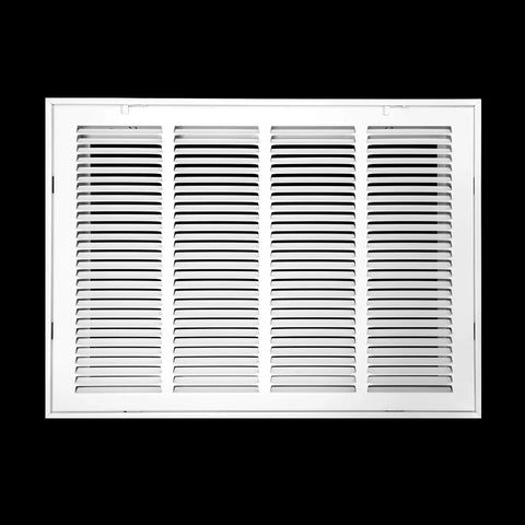 20x14 Duct Opening Steel Return Air Grille With Removable Door For 1-Inch Filters White Vent Cover Grill For HVAC Cold Air Intake Outer Dim 22 5/8 W X 16 5/8 H front view