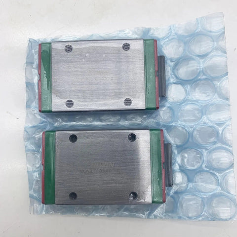 MGW9C Linear Guide Block for CNC Machines and 3D Printers Heavy Duty Rock Solid Carriage Rail Bearing with Gothic Arch Contact for High Rigidity and Smooth Motion in Automation Projects, two blocks