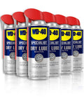 Dry Lube With PTFE Spray 2 Ways 10 Oz 6 Pack For Long Lasting Friction Reduction And Corrosion Protection shown in packaging.