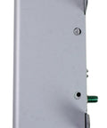 Side view of Firestat Programmable Thermostat For Attic Ventilators 10 Amp Adjustable Replacement White With 183 F Cutoff.