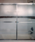 Knockout Bright Chrome Towel Bar With Heavy Duty Mounting Brackets For Framed Sliding Shower Doors And Bathtub Enclosures No Hassle Install Hacksaw Friendly Length Design Killer Finish Fits Thirty Six Inches Max on shower doors.
