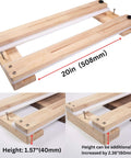 Router Sled Flattening Jig For Wood Slabs And Epoxy Tables, 20in adjustable hardwood sled with clear plastic tracks