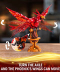 Fire Phoenix Building Set Compatible With Lego STEM Style Magic Phoenix Model For Adults And Fans Ages 8 And Up 938 Pieces Educational Bird Toy Gift For Kids Boys And Girls, red phoenix on stand