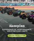 Line of Haiboxing 1:18 Scale 4X4 Off Road RC Trucks with 2.4GHz Remote, Top Speed 36kmh, displayed on outdoor track