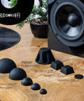 Speaker Isolation Feet 8 Pack 1.5 Inch Rubber Pads Non-Adhesive Anti-Vibration Bumpers For Turntables Subwoofers And Amplifiers 50 Duro