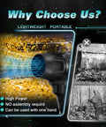 Powerful Beast Mode Turbo Airflow Handheld Leaf Blower with 450000 RPM, high-speed motor, ultra-lightweight cordless design