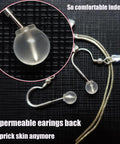 Close-up of 102 Count Comfort Impenetrable Soft Safety Earring Backs Made From TPE Medical-Grade Material Pacifier-Grade.