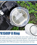 SPX1500P Pool Pump Lid Strainer O Ring Replacement For Hayward Power-Flo Turbo-Flo 1500 Series LX And 1700 Series Pumps