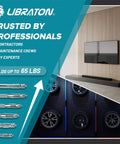 Molly Bolts For Drywall And Plaster Walls Set Includes 30 Heavy Duty Hollow Wall Anchors In Six Sizes And A Pro Setting Tool Holds Up To 65 Lbs For TV Shelf And Mirror Mounting On Hollow Walls, showing wall anchors and TV mounted on drywall.