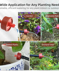 Pressure Compensating Drip Irrigation Emitters 4 GPH Self Cleaning Constant Flow Heads for Garden and Lawn in use