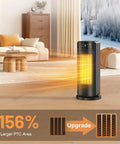1500W Portable Space Heater That Heats Fast With Ceramic Power For Big Rooms Great For Office Garage Includes Remote Digital Thermostat 24 Hour Timer And Safety Features