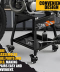 Beefed Up Heavy Duty Dirt Bike Stand With Wheels Universal Detachable Lift Panel Anti Slip Maintenance Stand for repairs