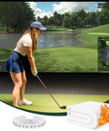 Fireproof Golf Simulator Impact Screen With 3D Air Mesh Ultra Clear Projector Screen for home hitting practice setup with golfer