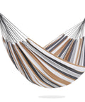 Outdoor Double Hammock For Patio And Garden, Indoor Outdoor Tree Hammock In Coffee Color, Medium Size, Brazilian Style