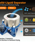 Industrial Centrifugal Dehydrator Beast For 55 Pound Solid Liquid Separator Biomass Oil Extraction And Textile Hardware Drying Stainless Steel 960 RPM 220V Three Phase, showing solid-liquid separator and multi-use features