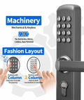 All Metal Mechanical Door Lock MX230G With Six Digit Keypad And Key Entry, No Power Needed, 665000 Plus Combinations, Built Tough