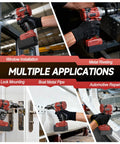 Cordless Rivet Nut Gun For Milwaukee 18V Power, No Battery Included, used in window installation, door lock mounting, metal riveting.
