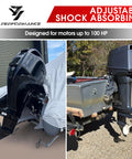 Adjustable Boat Transom Saver For Outboard Motors With Composite Head Transom Support No Fuss Protection Fits 23 To 35 Inches
