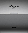 Universal Thunderbolt 4 Docking Station With 280W Power Delivery And USB C Port Replicator Bundle For Laptops, compact gray hub front view.