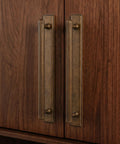 Antique Brass Cabinet Pulls 2 Pack With Glassic Square Backplates Solid Zinc Alloy Hardware For Cabinets And Dressers 7.6 Inch
