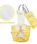 Yellow plaid Bird Diaper Harness Flight Suit Set With 80 Inch Flying Leash Rope For Parrots Conure Cockatiel And Small Pet Birds Must Have