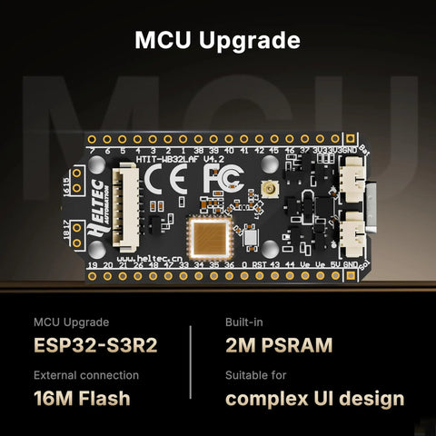 V4 ESP32 LoRa Development Board Without OLED With ESP32 S3R2 27dBm High Power SX1262 Chip For Meshtastic Devices And Arduino LoRaWAN WiFi IoT Module Standard No Presoldered Headers Ready For Wireless Projects front view
