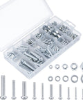 All In One 500 Pcs Screws Nuts And Washers Set With 130 Phillips Bolts 125 Hex Nuts And 245 Metal Washers In 10 Sizes M3 M4 M5 M6 M8 In A Handy Organizer Box For Home Repairs And DIY Projects