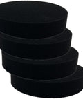 Four black foam replacement filters stacked for PowerForce Helix Turbo Rewind Upright Vacuums Compatible With 1700 1701 1797 2190 2191.