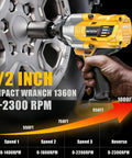 Rugged Cordless Impact Wrench Churning Out 1000 Ft Lbs Of Badass Torque, Fits Seamlessly With DeWalt 20V Batteries in use.
