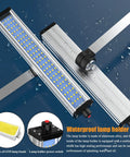 Heavy Duty Led Work Light With Long Arm Aluminum Alloy IP66 Waterproof Table Lamp For CNC Lathe And Drilling Machines 24W 120 Led