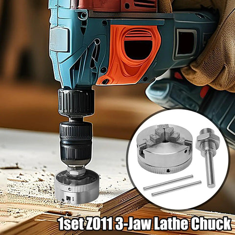 Three Jaw Chuck For Wood Lathe With Self Centering System Ideal For Woodworking CNC And Drills Expands Fixture Options 1set Z0113 3-jaw lathe chuck