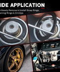 11 Piece Snap Ring Pliers Set Tough As Nails Heavy Duty Straight And Bent Retaining Ring Pliers With Hook And Pick Internal And External Circlip Removal Tools For Cars Trucks Motorcycles Lawn Mower And Farm Equipment Built With Heat Treated 45 Steel used on car engine and wheel