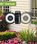 Retractable Garden Hose Reel 100Ft Wall Mount Heavy Duty Auto Rewind With Brass Fittings Leak Resistant 300 PSI in garden