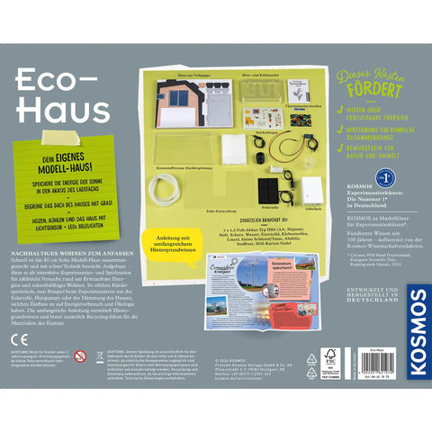 Eco House Hands-On Energy Kit For Kids 8 And Up - Solar Power Experiments, Renewable Energy Projects, Sustainable Home STEM Tech, Real-World Fun While Learning Climate Action And Clean Power. Eco house kit contents laid out