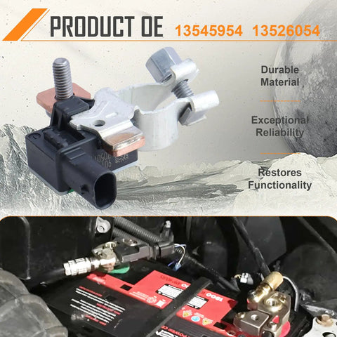 Badass Battery Monitor Sensor Module Hella Compatible With Gmc Acadia Buick Encore Chevy Malibu Traverse Blazer Xts Direct Oem Replacement 13545954 close-up view of battery sensor module with durable materials
