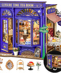 Edwardian Tea Room Dollhouse Kit With Open Facade Diorama Building For Adults One Eighteen Scale Totally Vintage Style Miniature Craft Kit For Home Decor And Gift For Women And Men With Detail Rich Interiors