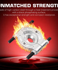 Bearing Puller And Splitter Set For Automotive Use 5 Ton Capacity with high-carbon steel, in flames for strength demonstration.