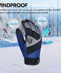 Beefy Coldproof Winter Work Gloves For Extreme Cold -20C With 3M Thinsulate 150G Insulation, Size Large, Black And Gray, SL7721FW