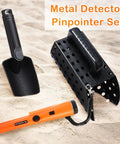 Treasure Hunting Kit With Metal Detector Pinpointer Sand Scoop Shovel Waterproof Gloves Finds Bag And Storage Pouch For Outdoor Treasure