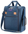 Navy under seat personal item duffle bag 17x13x8 fits Spirit Frontier American Airlines JetBlue lightweight underseat travel accessory