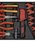 1000V Insulated Tool Kit 3/8 Inch Drive, 50-Piece Electrical Hand Tool Set with pliers and wrenches in case