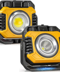 Dual Sided Magnetic Work Light With 2400 Lumens Rechargeable Power Stepless Dimming 2700K To 8000K Color Temperature