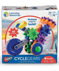 Cycle STEM Kit For Hands On Learning And Fine Motor Skills, 30 Piece Toddler Explorer Set with Colorful Gear Bits in box